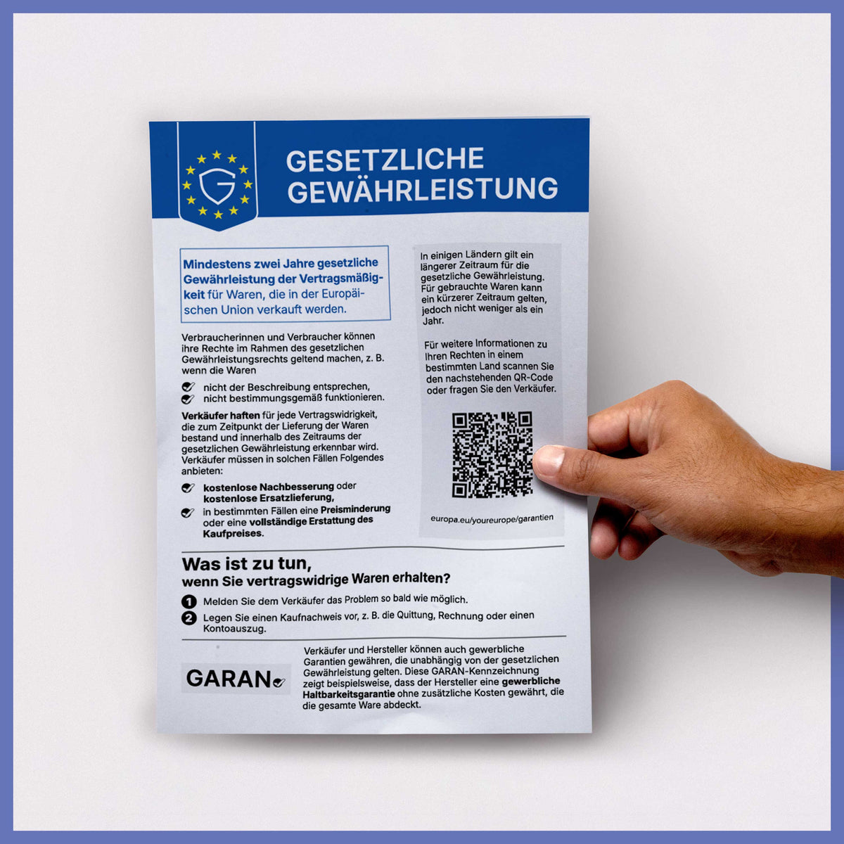 Gesetzliche Gewährleistung